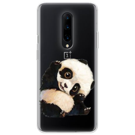 Силиконовый чехол Большеглазая панда на OnePlus 8 / Ван Плас 8