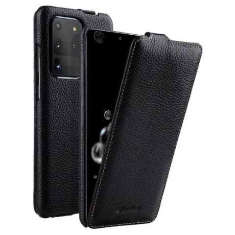 Кожаный чехол флип Melkco для Samsung Galaxy S20 Ultra - Jacka Type, черный