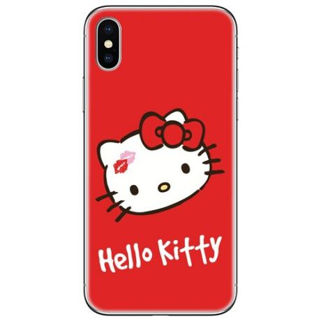 Чехол Deppa TPU для Apple iPhone X/Xs прозрачный, Hello Kitty 3