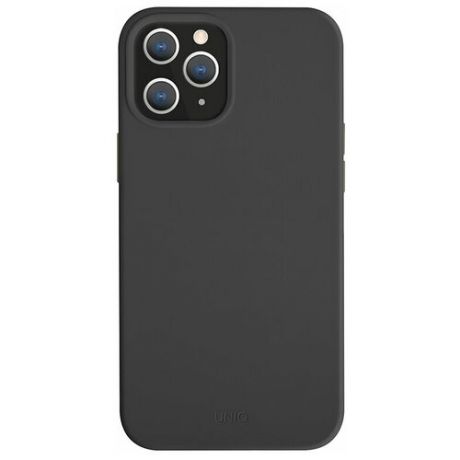 Чехол Uniq для iPhone 12/12 Pro (6.1) LINO Anti- microbial Black