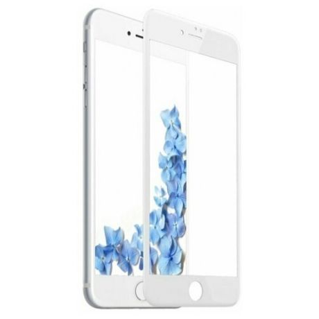 Полноэкранное защитное стекло для телефона Apple iPhone 7, iPhone 8 и iPhone SE 2020г / Ударопрочное стекло на смартфон Эпл Айфон 7, Айфон 8 и Айфон СЕ 2020г / Закаленное стекло с олеофобным покрытием на весь экран / Full Glue Premium Glass от 3D до 21D (Белый)