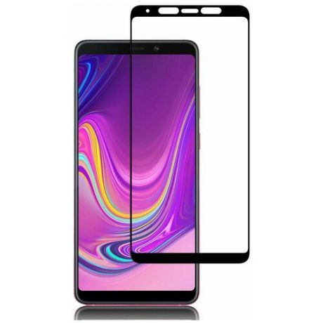Полноэкранное защитное стекло для телефона Samsung Galaxy A9 2018 г. и A920F / Стекло на Самсунг Галакси А9 2018 г. и A920 Ф / Стекло на весь экран / Full Glue от 3D до 21D (черный)