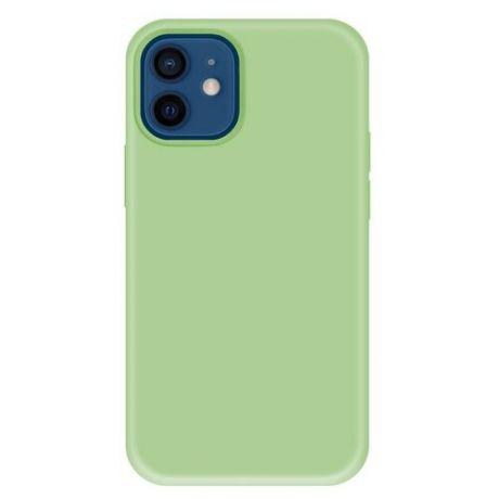 Krutoff / Чехол-накладка Krutoff Silicone Case для iPhone 12/12 Pro (mint) 1
