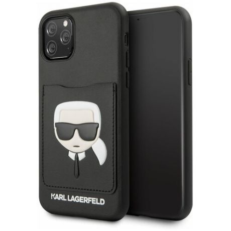 Чехол Lagerfeld для iPhone 11 Pro PU Leather with cardslot Karl