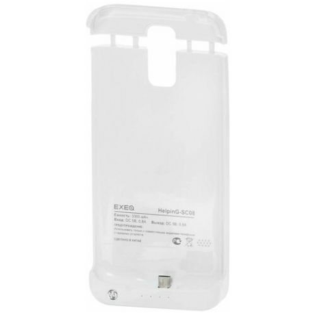 Чехол-аккумулятор для Samsung Galaxy S5 Exeq HelpinG-SC08 (белый)