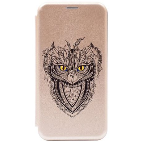 Чехол-книжка Book Art Jack Grand Owl для Samsung Galaxy J2 Core золотой