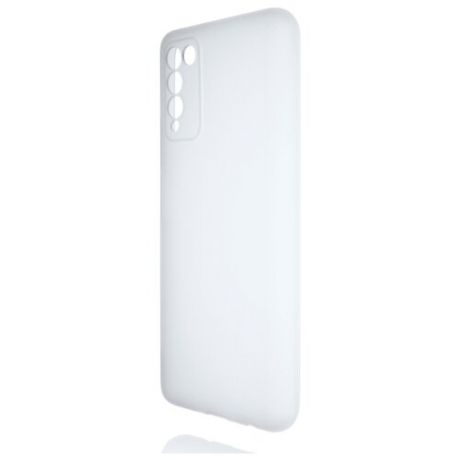Силиконовый матовый полупрозрачный чехол для Huawei Honor 10X Lite белый