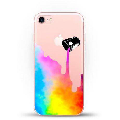 Силиконовый чехол Краски на Apple iPhone 7