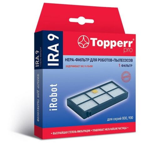 Topperr Нера-фильтры IRA 9 для робота-пылесоса iRobot Roomba, 2209