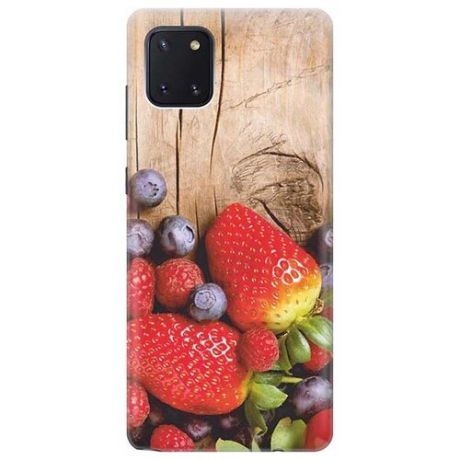 Ультратонкий силиконовый чехол-накладка для Samsung Galaxy Note 10 Lite / A81 с принтом "Дерево фруктов"