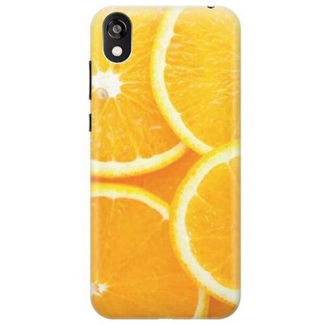 Ультратонкий силиконовый чехол-накладка для Huawei Y5 (2019) / Honor 8S с принтом "Апельсины"