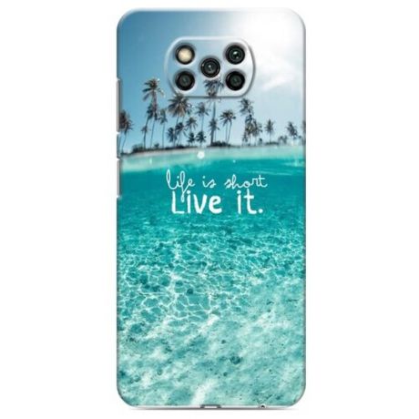 Дизайнерский пластиковый чехол для Xiaomi Poco X3 Пляж