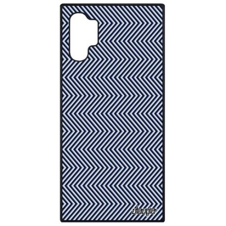 Противоударный чехол для // Samsung Galaxy Note 10 Plus // "Зигзаг" Мираж Дизайн, Utaupia, фиолетовый