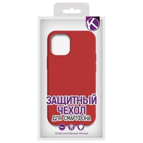 Krutoff / Чехол-накладка Krutoff Silicone Case для Samsung Galaxy A01 Core (A013) красный