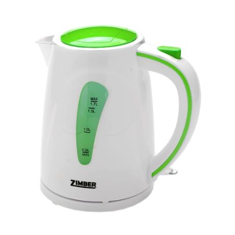 Чайник ZIMBER ZM-10839 бело-зеленый