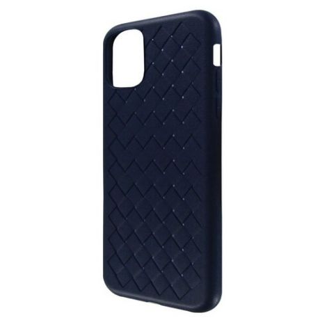 Накладка силиконовая плетеная Krutoff для iPhone 11 Pro (blue)
