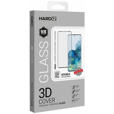 Защитное стекло HARDIZ Premium Tempered Glass for Samsung S20 Plus: 3D Cover Special Edition - Black/Черный