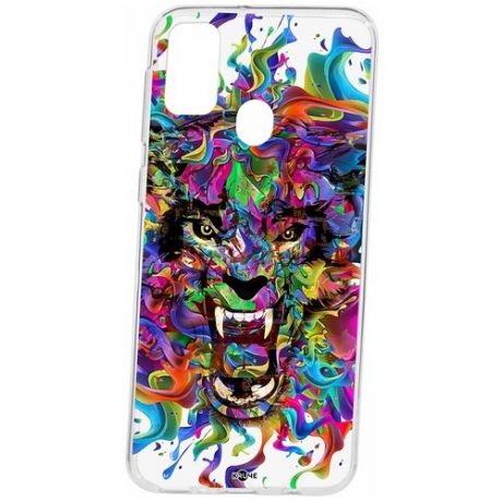 Чехол на Samsung Galaxy M30S / M21 Kruche print Colored beast / Чехол для Samsung / чехол с рисунком / чехол с принтом / чехол для самсунг / чехол для самсунг / бампер на гелакси / чехол накладка для гэлэкси / противоударная накладка для Samsung Galaxy / защита для Galaxy / защита на Samsung / cиликоновый чехол для Samaung Galaxy / пластиковый чехол на Самсунг / защитный чехол для самсунг / чехольчик / защита телефона / ударопрочный чехол / галакси