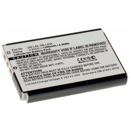 Аккумулятор iBatt iB-U1-F275 1200mAh для Sanyo Xacti VPC-HD2, Xacti VPC-HD1A, Xacti VPC-HD1, Xacti VPC-HD1E, Xacti VPC-HD700, Xacti VPC-HD800,
