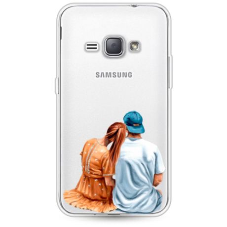 Силиконовый чехол Влюбленная парочка на Samsung Galaxy J1 2016 / Самсунг J1 2016