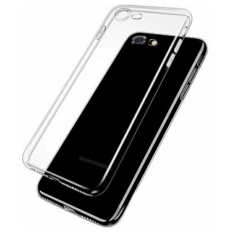 Ультратонкий силиконовый чехол для телефона Apple iPhone 7 и Apple iPhone 8 / Прозрачный защитный чехол для смартфона Эпл Айфон 7 и Эпл Айфон 8 / Premium силикон накладка с протекцией от прилипания / Ультратонкий Премиум силикон (Прозрачный)