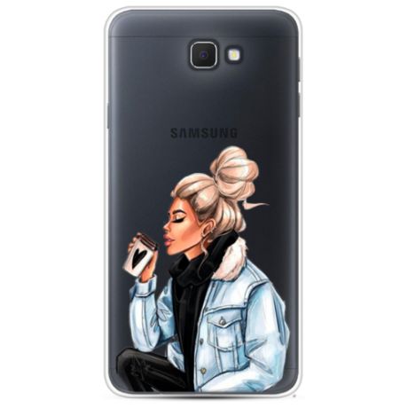 Силиконовый чехол Cute girl на Samsung Galaxy J5 Prime 2016 / Самсунг J5 Prime 2016