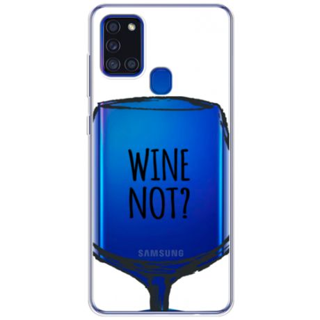 Силиконовый чехол Wine not white на Samsung Galaxy A21s / Самсунг A21s
