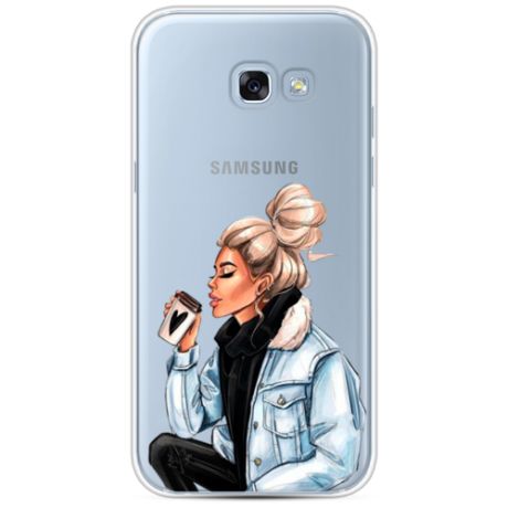 Силиконовый чехол Cute girl на Samsung Galaxy A3 2017 / Самсунг A3 2017