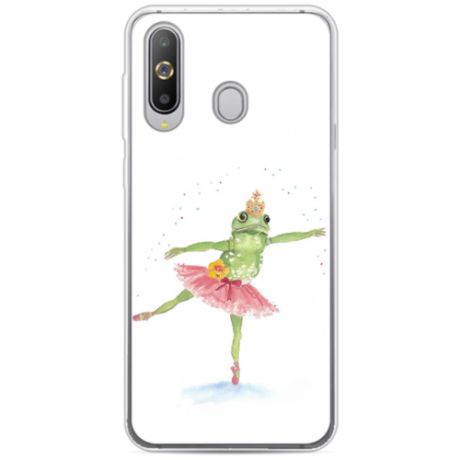 Силиконовый чехол Лягушка-балерина на Samsung Galaxy A60 / Самсунг A60