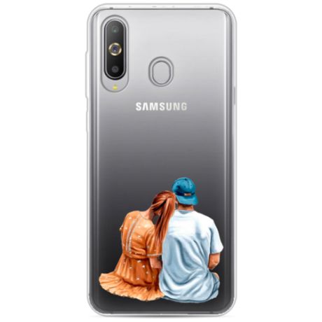 Силиконовый чехол Влюбленная парочка на Samsung Galaxy A60 / Самсунг A60