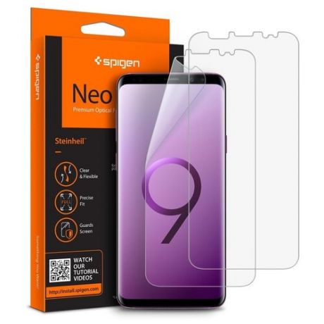 Защитная пленка SPIGEN для Galaxy S9 Plus - Neo Flex HD - 593FL22902 - 2 шт