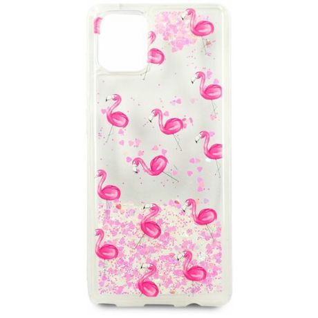 Чехол для Samsung Note 10 Lite / A81 Life style premium (Фламинго на розовом)