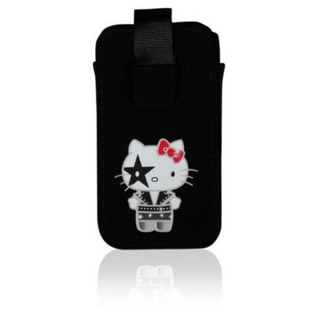Чехол-карман "Hello Kitty Kiss" для iPhone 4/4S (черный)