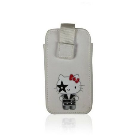 Чехол-карман "Hello Kitty Kiss" для iPhone 4/4S (белый)