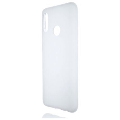 Силиконовый матовый полупрозрачный чехол для Huawei Honor 10 Lite/Huawei P Smart (2019) белый