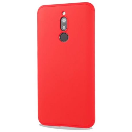 Двухкомпонентный сборный пластиковый матовый чехол для Xiaomi RedMi 8 красный