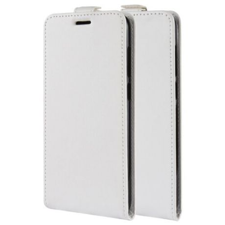 Вертикальный чехол-книжка для Samsung Galaxy Note 10 Lite с отделениями для карт и магнитной защелкой белый