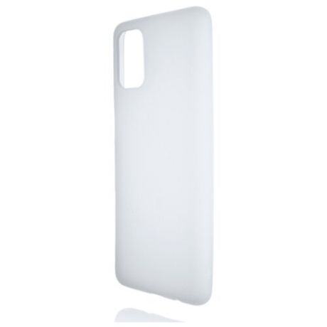 Силиконовый матовый полупрозрачный чехол для Samsung Galaxy M31s белый