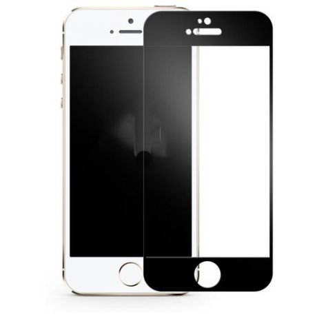 3D полноэкранное ультратонкое износоустойчивое сколостойкое олеофобное защитное стекло для Iphone 5/5s/5c/SE черный