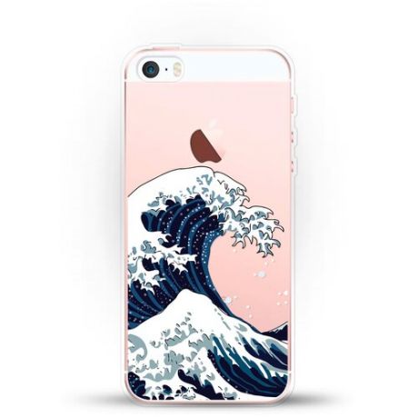 Силиконовый чехол Волна на Apple iPhone 5/5s/SE