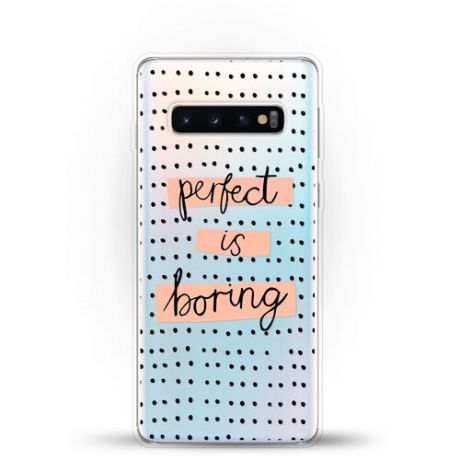 Силиконовый чехол Boring Perfect на Samsung Galaxy S10