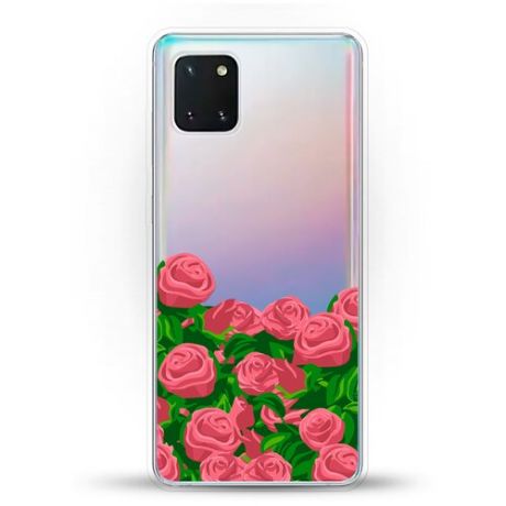 Силиконовый чехол Розы на Samsung Galaxy Note 10 Lite