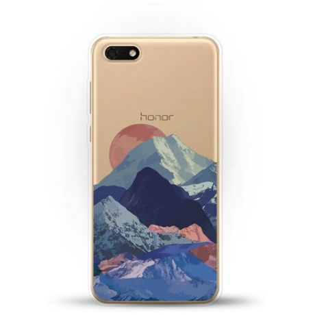 Силиконовый чехол Горы на Honor 7S