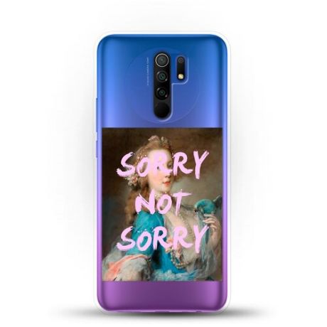 Силиконовый чехол Sorry на Xiaomi Redmi 9