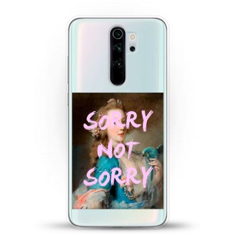 Силиконовый чехол Sorry на Xiaomi Redmi Note 8 Pro
