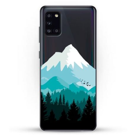 Силиконовый чехол Снежные горы на Samsung Galaxy A31