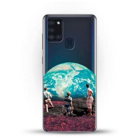 Силиконовый чехол Вид на Землю на Samsung Galaxy A21s