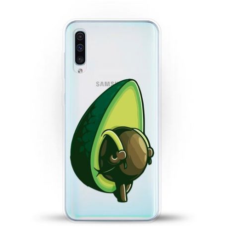 Силиконовый чехол Рюкзак-авокадо на Samsung Galaxy A30s