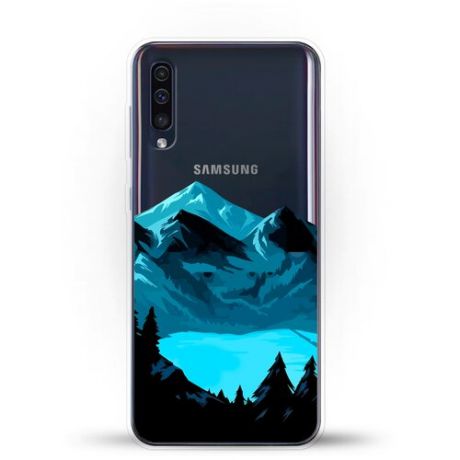 Силиконовый чехол Горы и озеро на Samsung Galaxy A30s