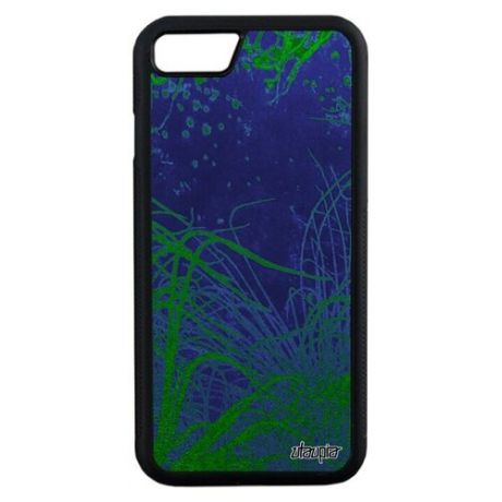 Простой чехол для мобильного // iPhone 7 // "Травы" Стиль Дизайн, Utaupia, голубой
